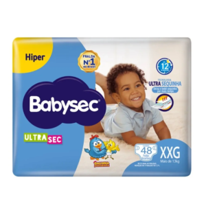 Fralda Descartável Babysec Galinha Pintadinha Hiper XXG 48 Unidades