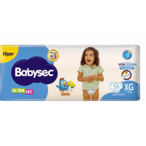 Fralda Babysec UltraSec Galinha Pintadinha Hiper XG 56 Unidades